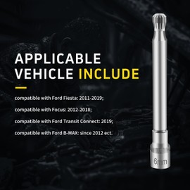 Kuntech DSG Gearbox Clutch Motor Electromechanical Unit Unlocking Tool for Ford DPS6 / 6DCT250 Focus Car Motors Transmission Ford Focus DPS6 Clutch Reset Actuator Tool with 1/4" Drive