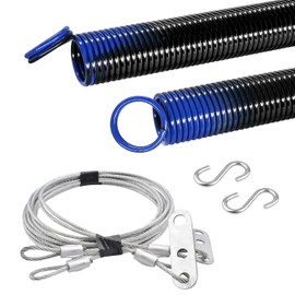 HardwareX supply Heavy Duty Electrophoresis Extension Garage Door Springs for 7ft high (140LB-Blue)