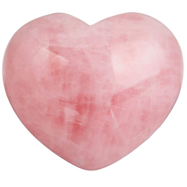Rockcloud Healing Crystal Natural Rose Quartz Heart Love Carved Palm Worry Stone Chakra Reiki Balancing