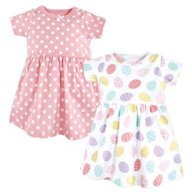 Hudson Baby baby girls Hudson Infant Girl Cotton Dresses, Easter Eggs, 6-9 Months Casual Dress, Easter Eggs, Months US