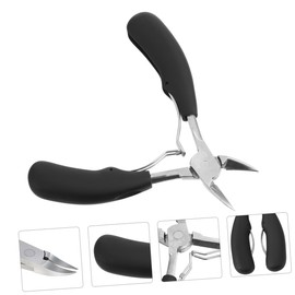 IWOWHERO Surgical Grade Stainless Steel Toenail Nipper Precision Curved Clipper for Thick Nails Ergonomic Handle for Comfortable Pedicure Manicure Portable Nail Removal Tool