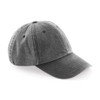 Vintage Baseball Cap, Low Profile Washed Cotton Hat with Pre-Curved