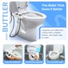 CLEAR REAR Bidet Attachment for Toilet - Non-Electric, Self-Cleaning -