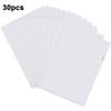 Pack of 30 A4 Transparent Wallets, Document Wallets, Plastic Document
