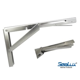 SeaLux Stainless Steel 12" Folding Table Bracket (Pair)