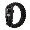 Bishkel Survival Bracelet, Multi-functional, Whistle, Lifesaving Rope, Flint, Compass, Compass,
