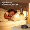 ONEWISH Industrial Table Lamp for Bedroom, Fully Dimmable Modern Bedside