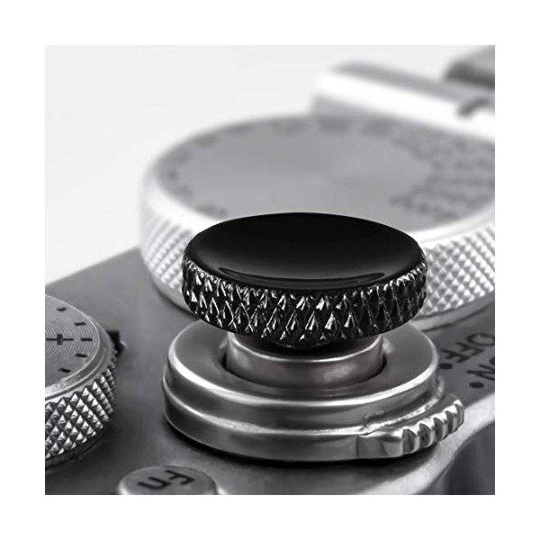 Soft Shutter Release Button (2 Pack/Black) high-end Pure Copper Camera