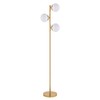 SAFAVIEH Lighting Collection Devlyn Mid-Century Modern Gold 63-inch 3-Light Floor