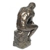 Auguste Rodin The Thinker Elegant Figurine Plastic Sculpture in Bronze