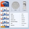 PKCELL 10Pcs LR626 Battery 377 SR626sw Watch Battery 1.5Volt Alkaline