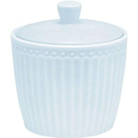 GreenGate Ceramic Sugar Bowl Alice Blue Sugar Pot Everyday Tableware Pale Blue Tin