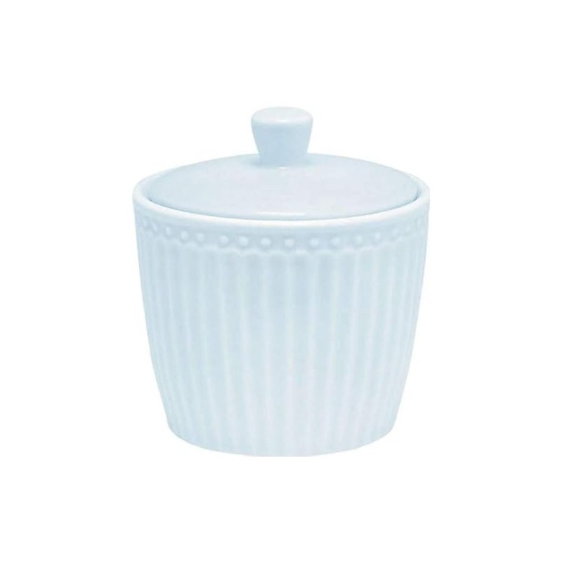 GreenGate Ceramic Sugar Bowl Alice Blue Sugar Pot Everyday Tableware