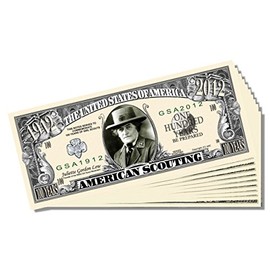 American Scouting (Girl Scouts) Million Dollar Bill - Set of 10 With 1 Bonus Christopher Columbus Bill