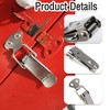 Pack of 2 Stainless Steel Tension Clasps, Metal Snap Closure,