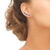 5-Pair Set Sterling Silver Nice Blue 3mm Round Stud Earrings