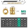 Threaded Insert, Press-in Nuts, Brass Embedding Nuts, Knurled Nuts, Threaded