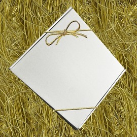 K-Kraft Gold Stretch Loops for Crafts and Gift Wrapping – 10-Inch Pre-Tied Bows for Medium Boxes (10 inch, Gold), Bundle of 100