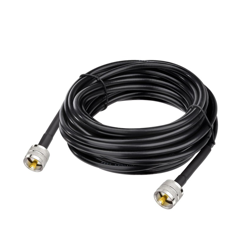 Superbat CB Coax Cable, RG8x Coaxial Cable 20ft UHF PL259
