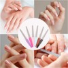 12 Pack Multicolor Metal Nail Files Set - Durable Fingernail