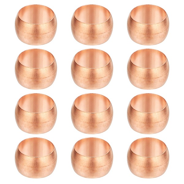 PATIKIL 8 mm Tube Outer Diameter Compression Sleeve Ferrules, 12
