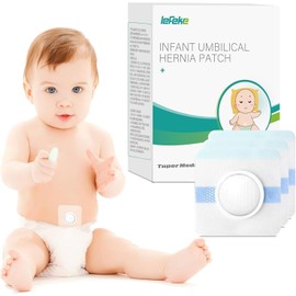 Baby Belly Navel Patches, Cotton Pads for Baby Belly Button Hernia, Infant Essentials Must Haves (14 Pcs)