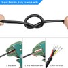 DEKIEVALE 18 Gauge 5 Conductor Electrical Wire, 32.8FT 18AWG Black