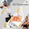 Ample Decor Wash Cloths Pack of 20 100% Cotton 600