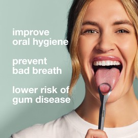 Davids - Rascador de lengua para adultos y niños, 100% médico profesional de acero inoxidable, fabricado en Estados Unidos