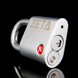 ZETA ZR55 High Security 6-Pin Dimple Slider with Sidebar Cut Pick Resistant Locksport 55mm Width Padlock