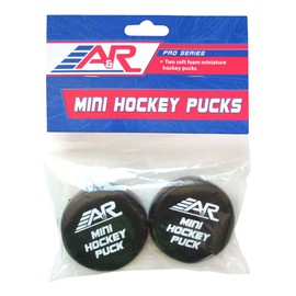 A&R Sports Mini Foam Hockey Pucks (Pack of 2)