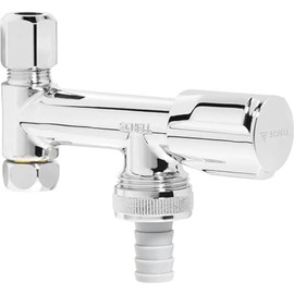 SCHELL SCH033740699 Comfort Valve with Backflow Preventer 3/8-Inch Chrome