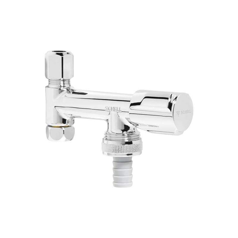 SCHELL SCH033740699 Comfort Valve with Backflow Preventer 3/8-Inch Chrome