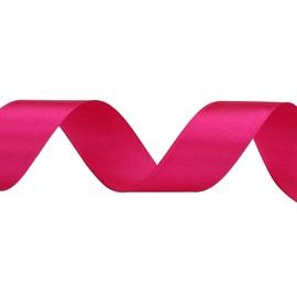 1 inches 50 Yard Rose red Satin Ribbon for Gift Wrapping, Wedding, Crafts, Christmas,Easter, Floral, Hair, Invitation Decorations and More