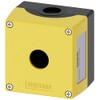 Siemens 3SU1801-0AA00-0AA2 Devices, 22MM, Round, Material, Enclosure TOP Part Yellow, 1 Plastic, Command Point at Center, UNEQUIPPED, White
