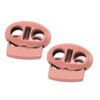 30Pcs Metal Cord Locks Double Hole Zinc Alloy Durable Light