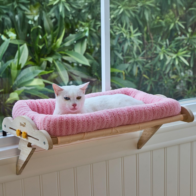 Cat Window Perch, Adjustable for Standard Window Sills Up to