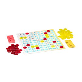 Wissner aktiv lernen 200030.IMP RE Plastic Maths Game Small Disposable Table Educational Game for Children Playfully Learning 1 x 1 for Practice and Firming with Solution Table