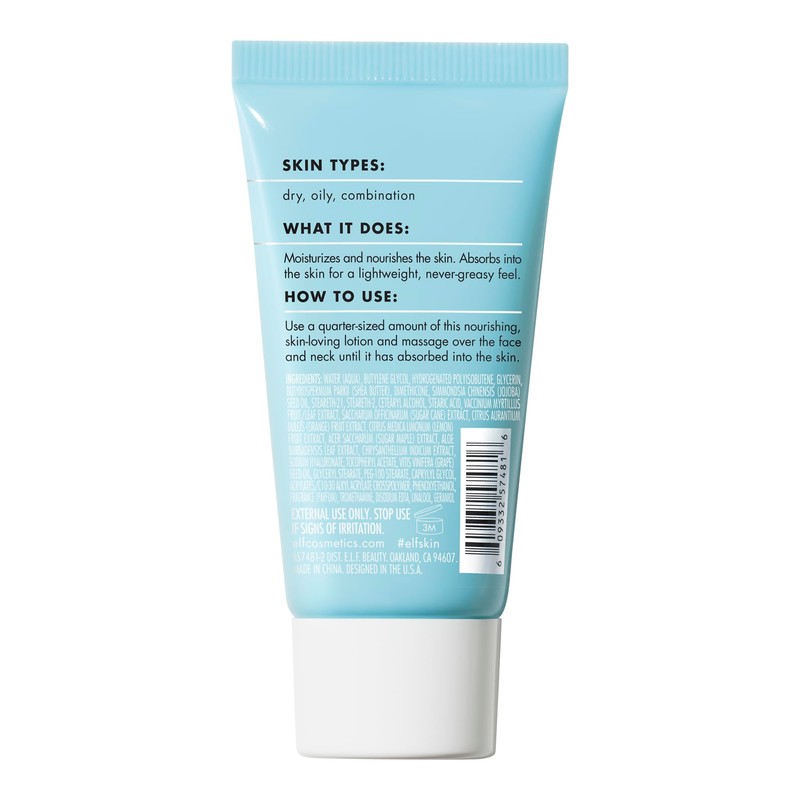 e.l.f. SKIN Holy Hydration! Moisturizer Mini, Ultra-Hydrating Formula, Infused with