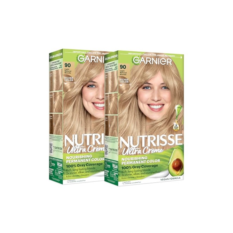 Garnier Nutrisse Tinte para el cabello, 90 Rubio Natural Claro
