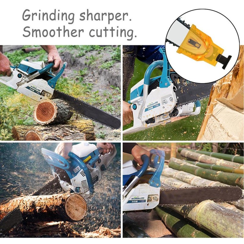 Powertool 2 Pcs Chainsaw Sharpener Chain Grinder Tool Woodworking Saw