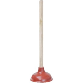 Heavy Duty Toilet Plunger for Bathroom - Strong Suction Force Cup Rubber with 18 in. Wooden Handle to Fix Clogged Toilets and Drains,Strong Sink Plunger