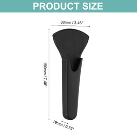 sourcing map Magnetic Scissor Holder, 7.48" x 3.46" Plastic Scissors Cover Durable Waterproof Protector Portable with Round Magnetic Absorber for Kitchen Shears, Black