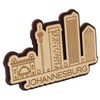 Printtoo Custom Souvenir Engraved Wooden Johannesburg Africa City Fridge Magnet