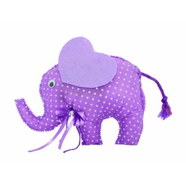 Handmade Design Lavender Cushion - Scented Cushion - with Real Lavender (Standard, 1x Elephant 21 x 24 cm)