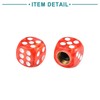ACROPIX Universal Red Dice Wheel Tire Valve Air Stem Cap