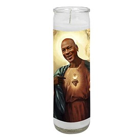 Top Basketball Celebrity Legend Prayer Candle - 8 inch Glass Prayer Votive Saint Candle