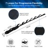 flintronic Yoga Stretching Strap, Stretching Band with 7 Loops, Yoga