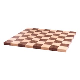 AmishToyBox.com Amish Made Maple/Walnut Hardwood 18" Chess and Checkers Wooden Game Board