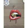Generic RED Lips with Bullet Bumper Sticker Laptop Sticker Window
